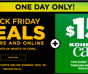 Kohl's Black Friday Preview Sale