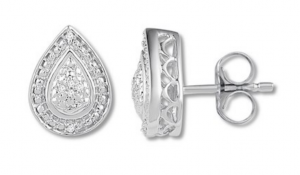 Teardrop Diamond Earrings