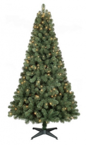 6ft Prelit Full Artificial Christmas Tree Alberta Spruce Clear Lights - Wondershop™