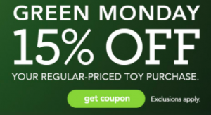 Toys R Us Green Monday Sale