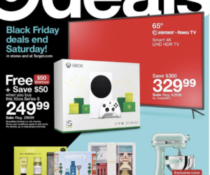 Front page of Target Black Friday Ad